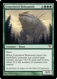 Craterhoof Behemoth Avacyn Restored
